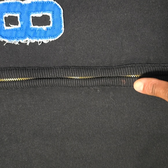 Aeropostale Classic Zip up Black Hooded Sweat Jacket Men's Size Medium - Picture 12 of 16